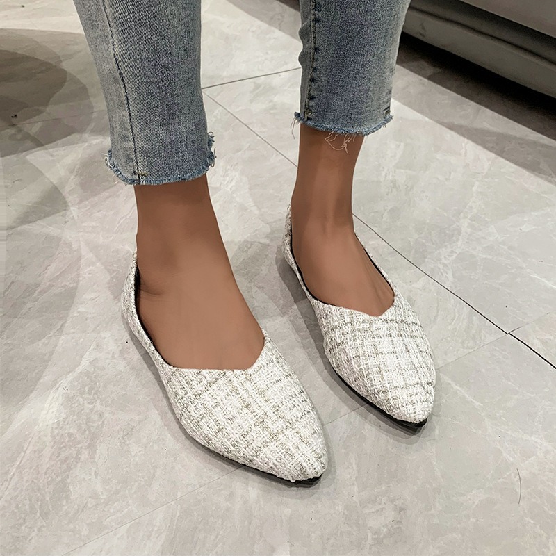Pointed Toe Flat - 大きいサイズのシングルシューズ レディース 2025 春夏新作 ポインテッドトゥ ファッション