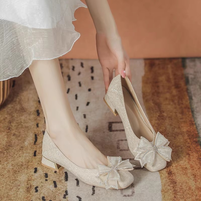 Women'S Shoes For Fall - 2025年レディース秋新作イブニングシューズ、ソフトソール、ローカット、ウェディングシューズ、普段履き、快適、ポリウレタンソール、ラバーアッパー