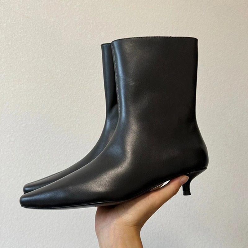 Women'S Shoes Trending 2025 - 2025年秋冬新作トレンド レディースシューズ 本革 ヒール シンプル アンクルブーツ