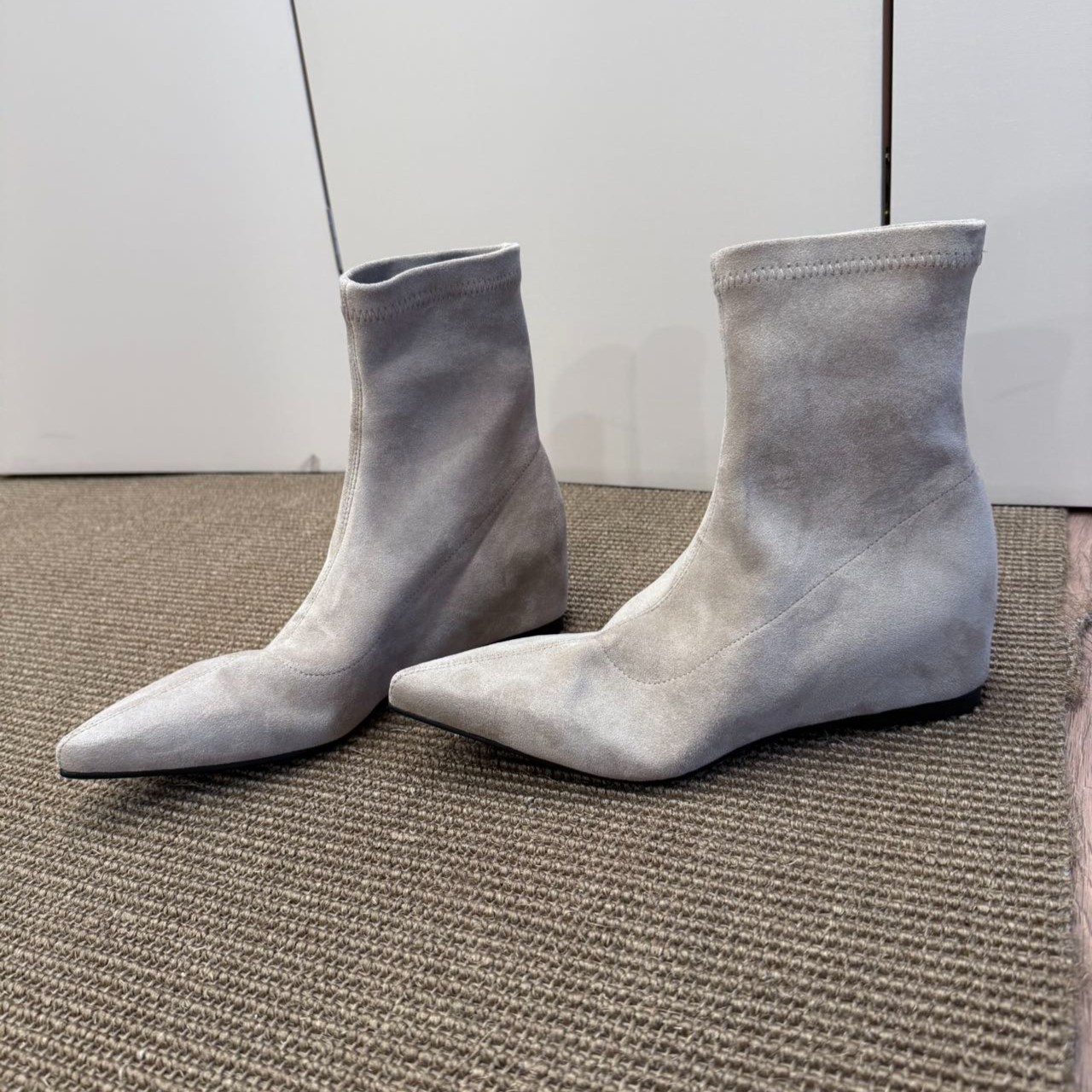 Women Shoes Jd - BANFANG 女性の靴 5 センチメートル秋冬新高品質ファッションカジュアルレディースエレガントなポインテッドトゥデザインヴィンテージアンクルブーツ
