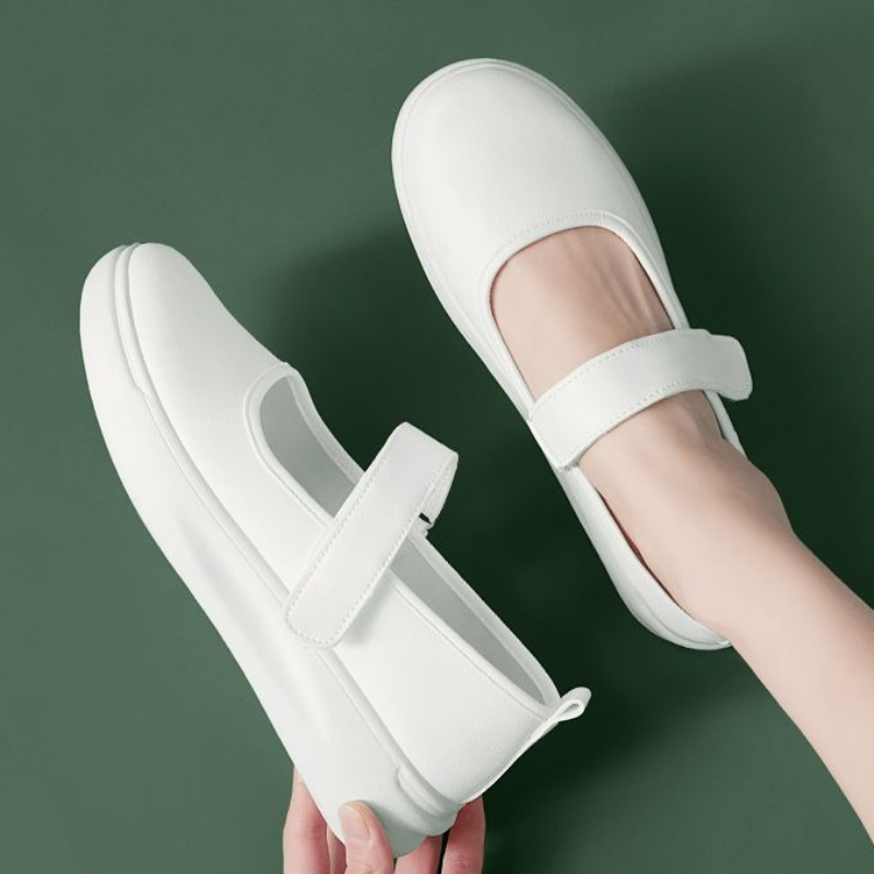 Women'S Shoes For Standing All Day - 看護師用シューズ レディース スリッポン プラットフォーム ワークスニーカー 疲労軽減