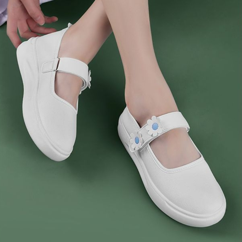 Women'S Shoes For Standing All Day - 看護師用シューズ レディース スリッポン プラットフォーム ワークスニーカー 疲労軽減
