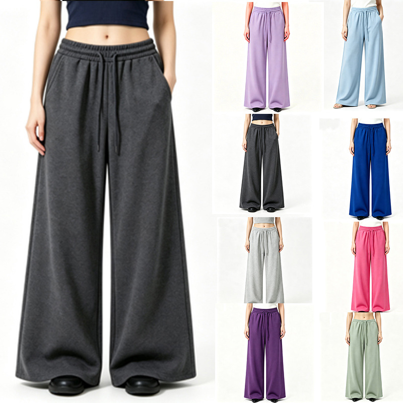 新しい原宿ワイドレッグスウェットパンツ女性ストリートウェアだ - Women Shoes Joggers のレビューと価格