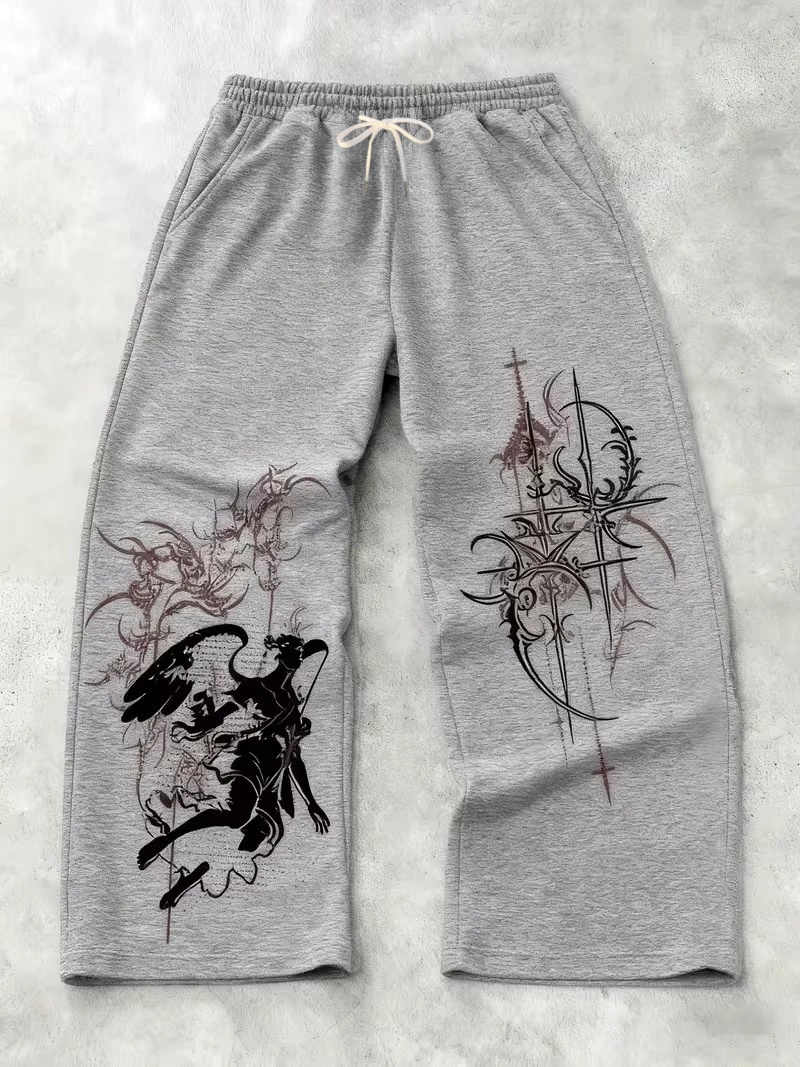 速乾性3Dプリントロングパンツ、ユニセックス男女兼用ストリー - Women Shoes Joggers のレビューと価格