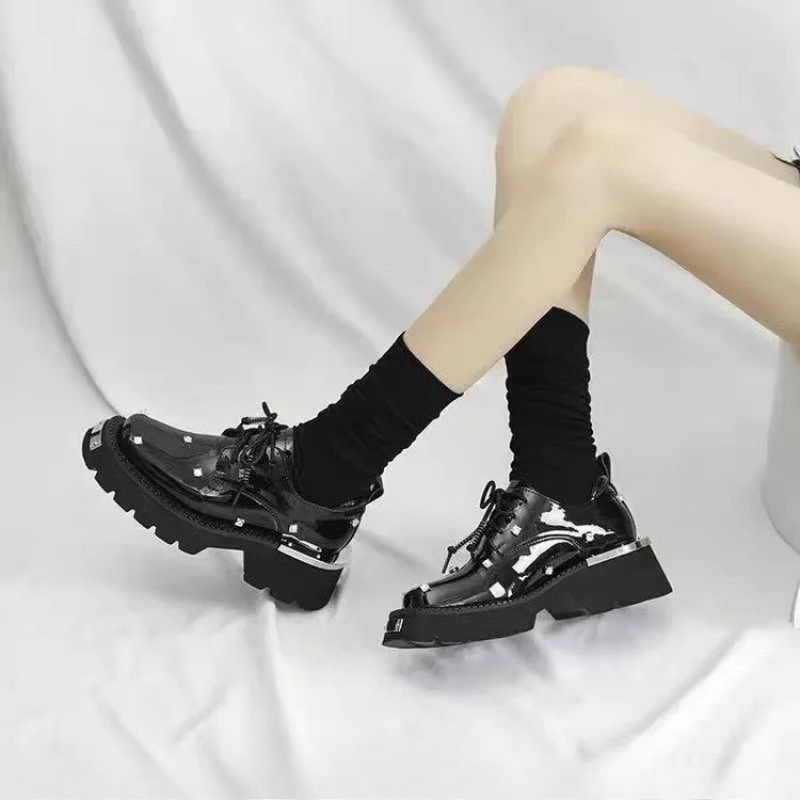 女性ローファークリスタルプラットフォーム分厚いメアリージェー - Women'S Shoes Trending 2025 のレビューと価格