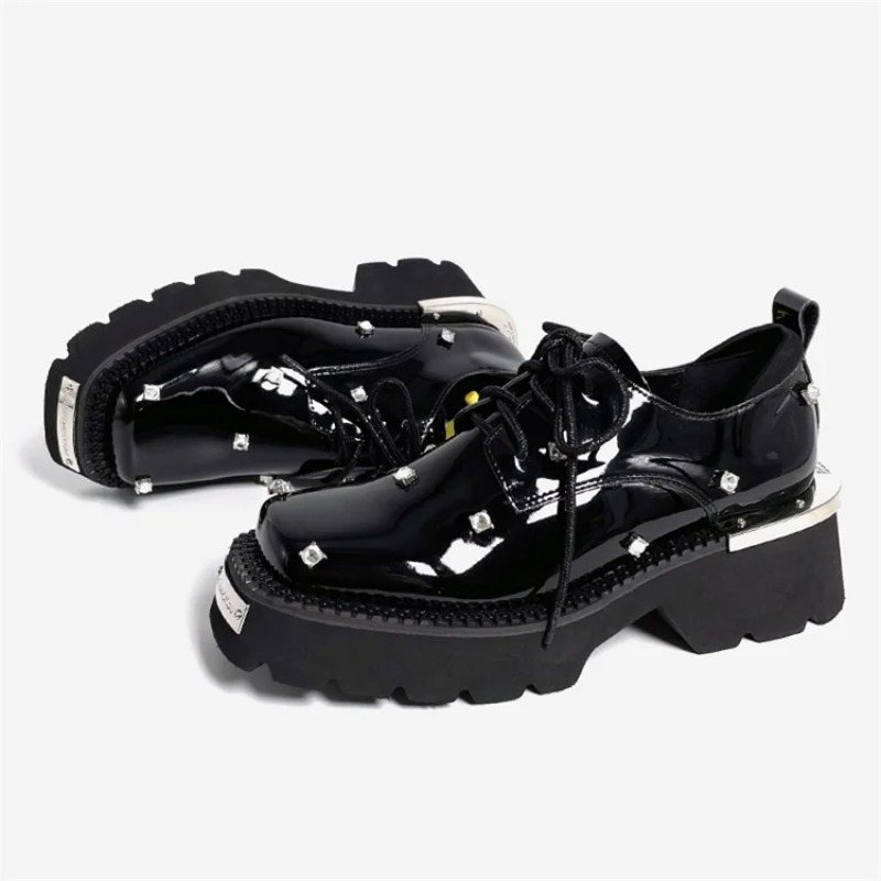 女性ローファークリスタルプラットフォーム分厚いメアリージェー - Women'S Shoes Trending 2025 のレビューと価格