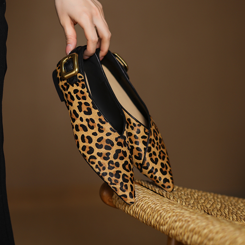 2026年春の新トレンド、本革フラットシューズ、セクシーなレ - Pointed Toe Flat のレビューと価格