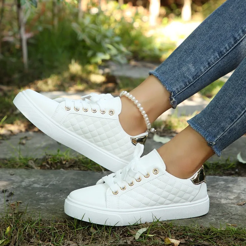 女性用の白い加硫スニーカー,プラットフォームスニーカー,テニ - Women Shoes Jd のレビューと価格