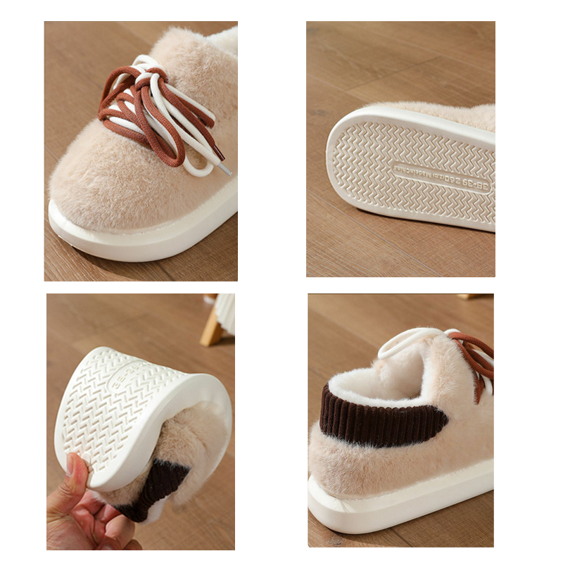 新型立体フルラップスリッパ ホームふわふわコットンシューズ  - Women'S Shoes For Fall のレビューと価格