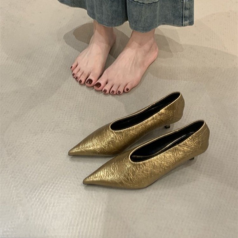 2025年秋新作 通勤風 フラットヒール 浅口 ポインテッド - Pointed Toe Flat のレビューと価格