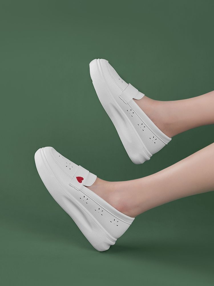 韓国風トレンドプラットフォームナースシューズ レディース カ - Women'S Shoes For Standing All Day のレビューと価格