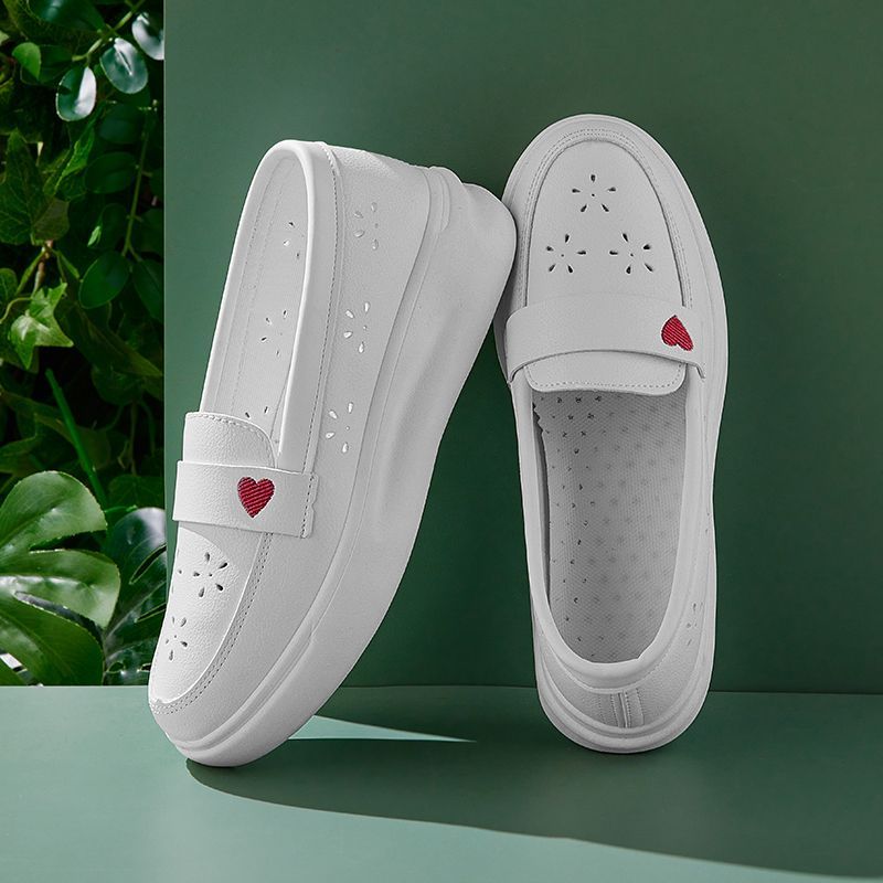 韓国風トレンドプラットフォームナースシューズ レディース カ - Women'S Shoes For Standing All Day のレビューと価格