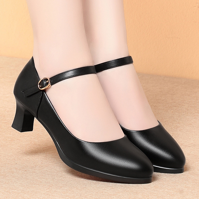 5 センチメートルヒール客室乗務員作業靴女性黒ソフト快適なパ - Women'S Shoes For Standing All Day のレビューと価格
