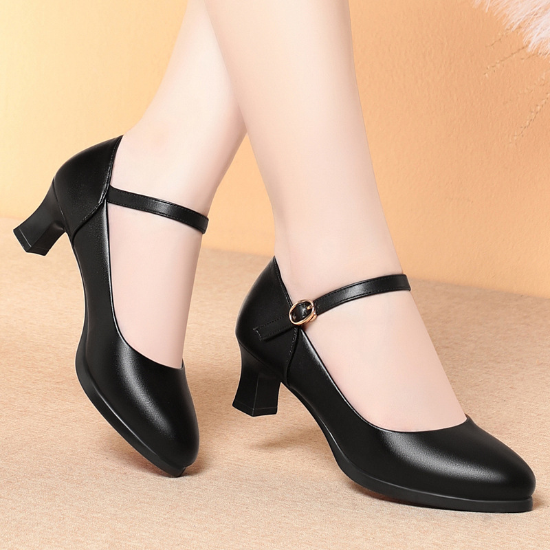 5 センチメートルヒール客室乗務員作業靴女性黒ソフト快適なパ - Women'S Shoes For Standing All Day のレビューと価格