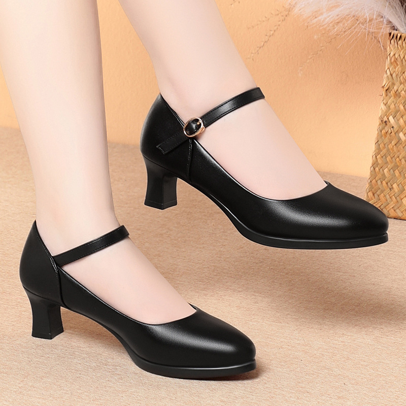 5 センチメートルヒール客室乗務員作業靴女性黒ソフト快適なパ - Women'S Shoes For Standing All Day のレビューと価格