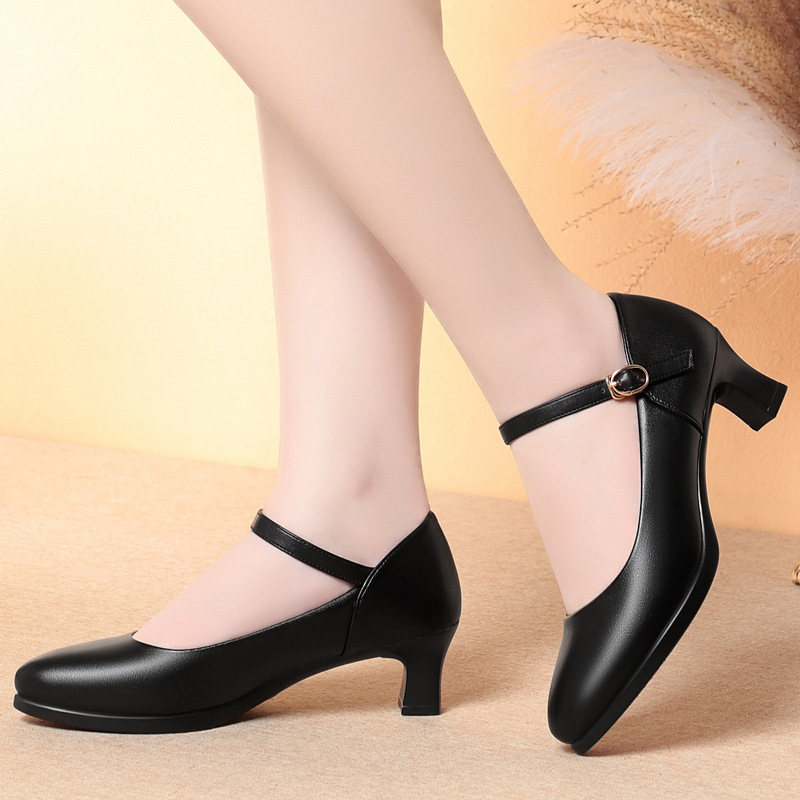 5 センチメートルヒール客室乗務員作業靴女性黒ソフト快適なパ - Women'S Shoes For Standing All Day のレビューと価格